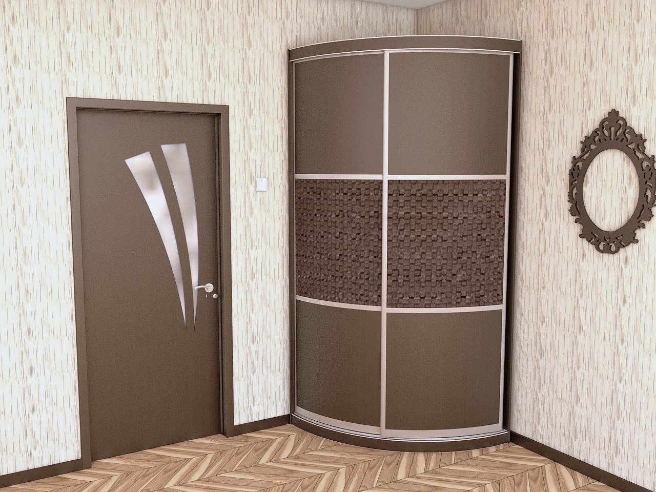 armoire d'angle encastrable rayon