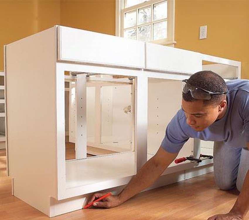 Installation de meuble de bricolage