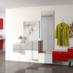 miroir design rouge