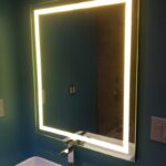 miroir avec photo déco lumineuse