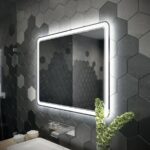 miroir rétro éclairé idées décoration