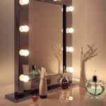 vues de photo miroir rétro-éclairé