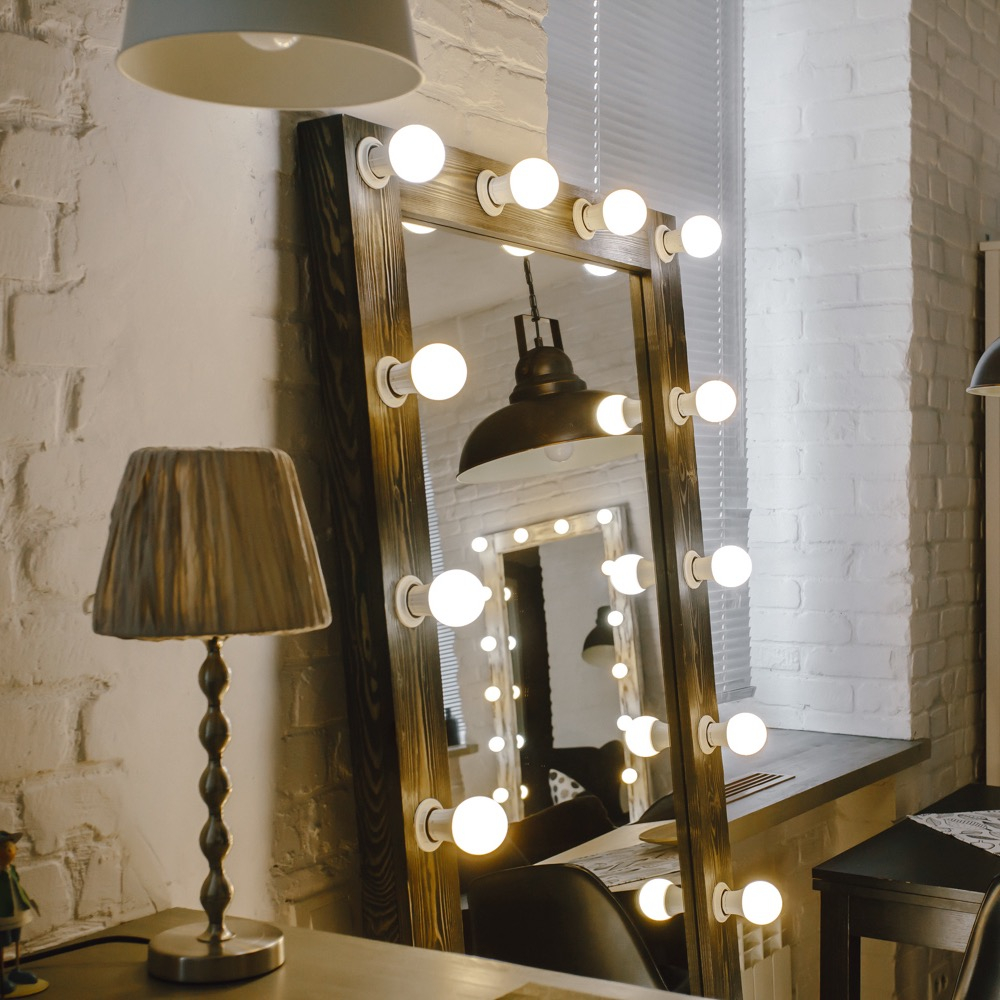miroir de dressing éclairé