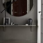 miroir dans le couloir rond grand