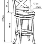 dessin de tabouret de bar