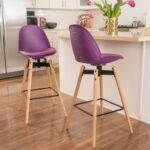 tabouret de bar violet