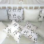 parachoques para la cama con pandas
