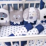 parachoques para la cama gato gris