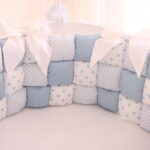 parachoques para la cama cubos grises