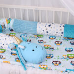 parachoques para la cama boa azul