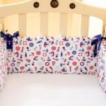 protectores de cama con cintas azules