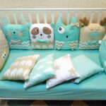 parachoques turquesa para la cama