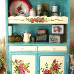 credenza da cucina turchese