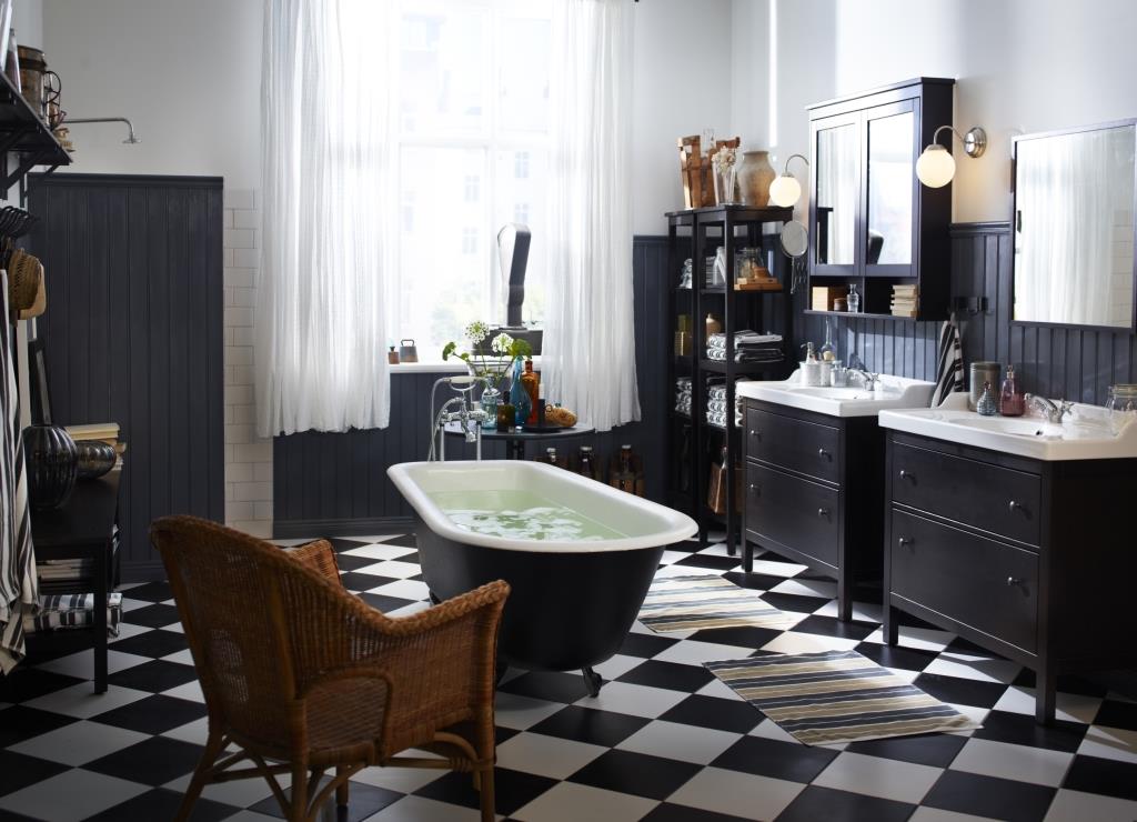 mobili da bagno neri