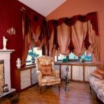 rideaux viennois rouges
