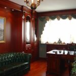 Rideaux viennois dans le bureau