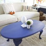 table de découpage bleu
