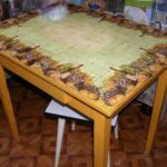 découpage de la table à faire