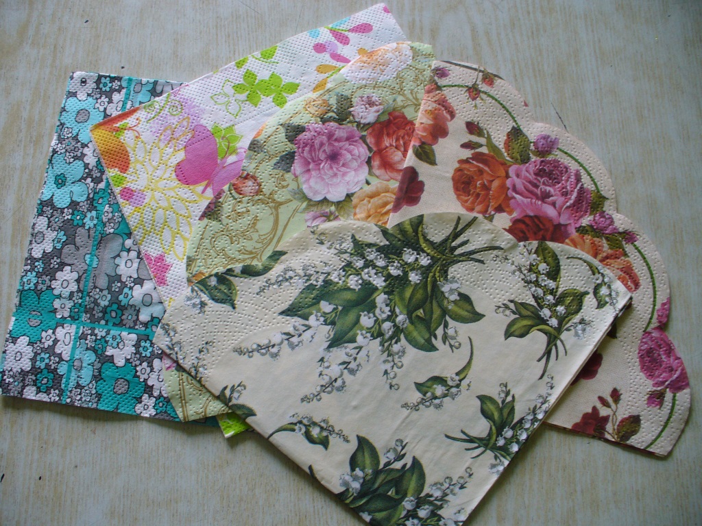 serviettes de découpage