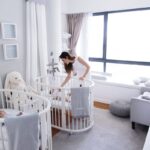 babybed met mama