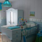 babybedje blauw
