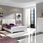mobili bianchi per interni eleganti in camera da letto