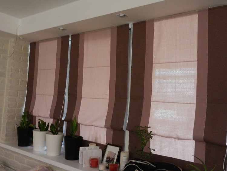 stores romains bicolores