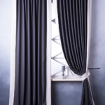 rideaux bicolores noir et blanc
