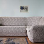 housse pour canapé d'angle gris