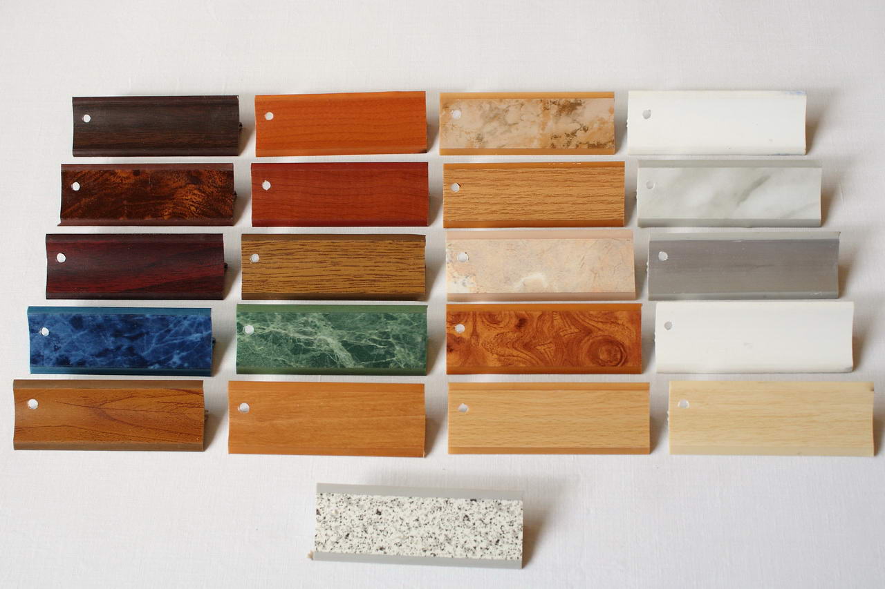 textures de plinthes en plastique pour comptoirs