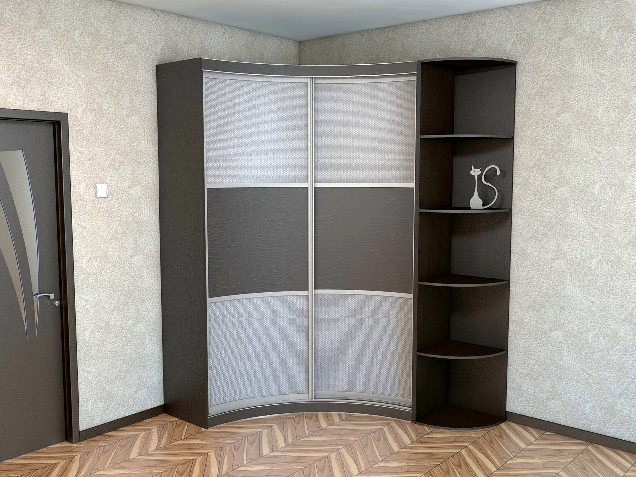armoire concave dans le couloir