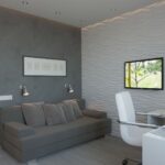 design de chambre gris