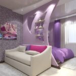 conception de chambre violette