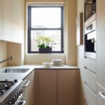 small beige kitchen