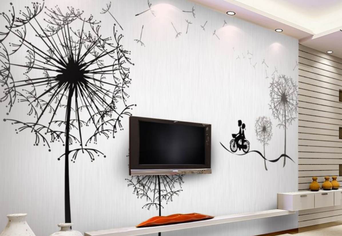 comment cacher les fils du téléviseur sur la décoration murale