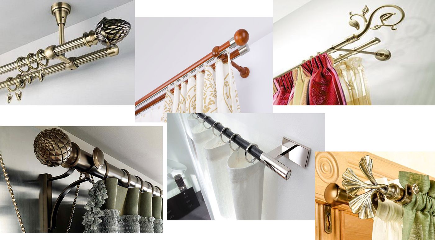 Constructions pour la fixation des rideaux
