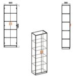 bookcase drawing