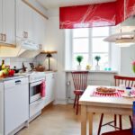 rideaux courts dans les options de cuisine