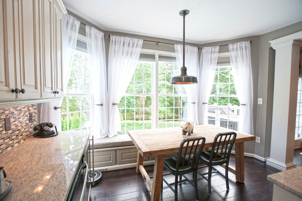 rideaux courts pour le classique de la cuisine
