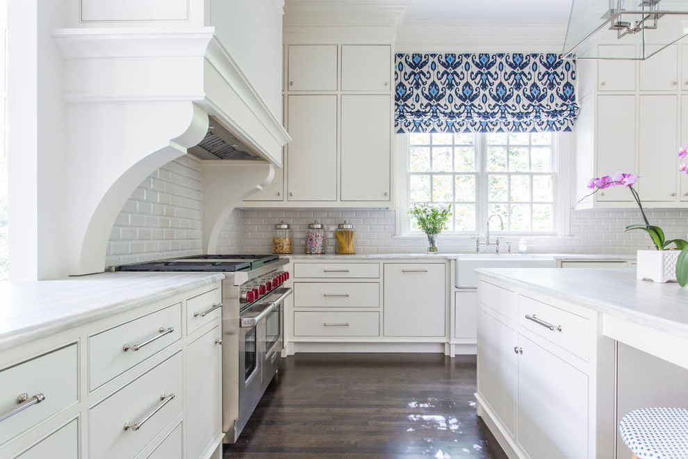 rideaux courts pour la décoration de la cuisine