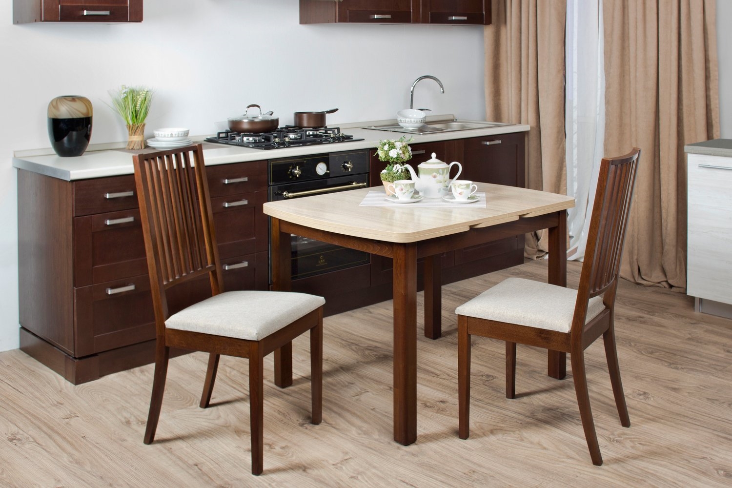 belles tables de cuisine carrées