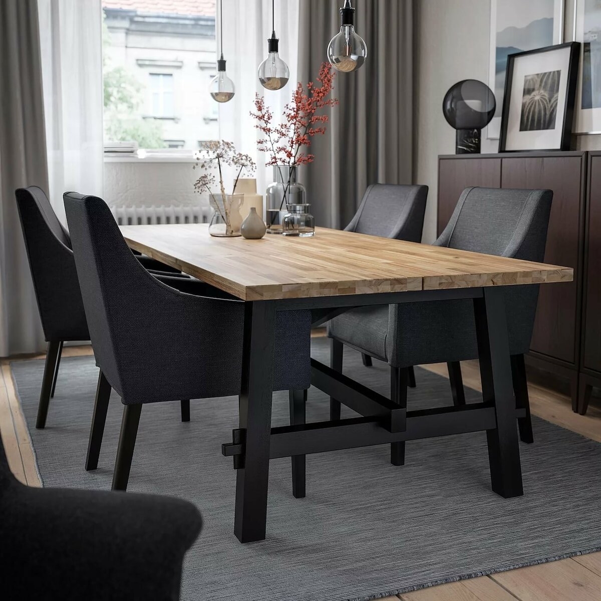 table de cuisine en bois massif