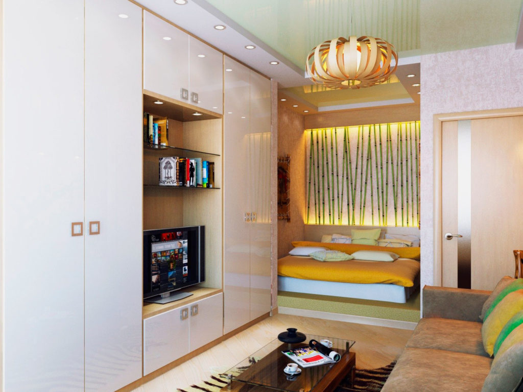 lit dans un intérieur de niche
