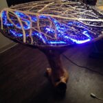 table lumineuse ronde