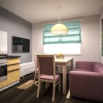 cuisine 10 m² avec un canapé photo vues