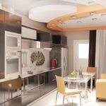 cuisine 10 mètres carrés avec un canapé types de design