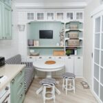 cuisine 10 mètres carrés avec un canapé types de décoration