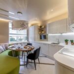 cuisine 10 mètres carrés avec un canapé types de décoration