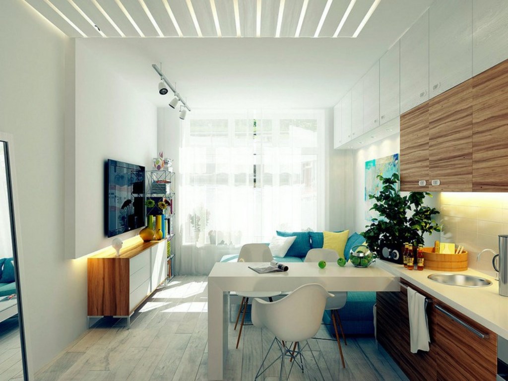 cuisine 10 m² avec canapé déco photo