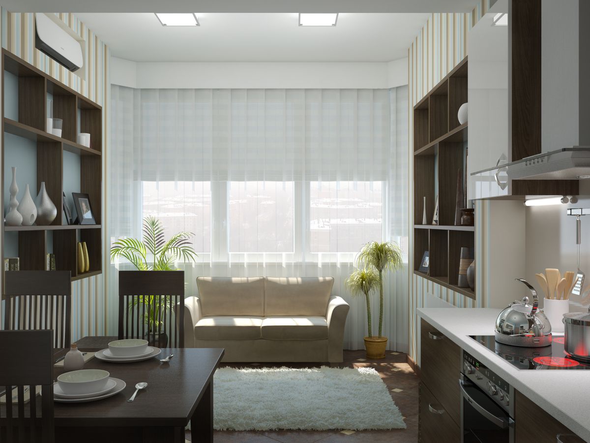 cuisine 10 m² avec des idées de canapé